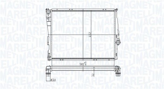 Radiator MAGNETI MARELLI 350213176800