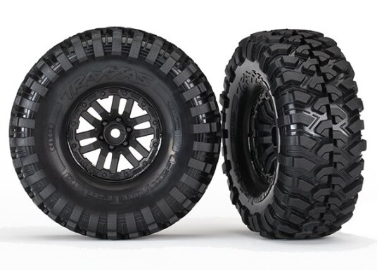 Traxxas TRX-8272 Tires & Wheels Canyon Trail/TRX-4 Black