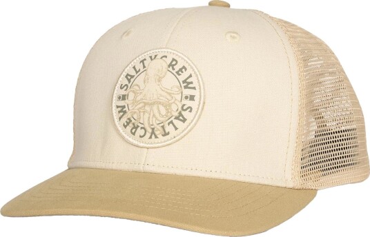 Salty Crew Tentacles Retro Trucker Birch Khaki OneSize