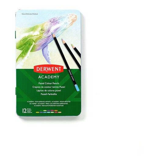 Derwent Pastel Colour Pencils 12 Tin Derwent Pastel Colour Pencils 12 Tin