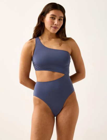 Lindex Swimsuit Trina Shiny Blue L