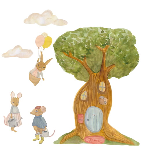 That"s Mine Wallstickers - Det hemmelige trehuset - Multi - Thats Mine - OneSize - Veggklistremerker