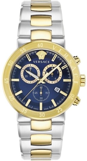 Versace Herreklokke VEPY00720 Urban Mystique Blå/Stål Ø43 mm Versace Herreklokke VEPY00720 Urban Mystique Blå/Stål Ø43 mm