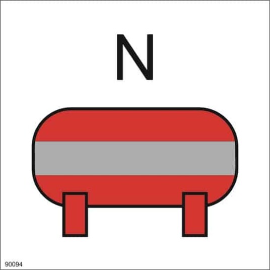 FIXED NITROGEN FIRE EXTINGUISHING INSTALLATION 15X15 Alu-plate 15x15cm