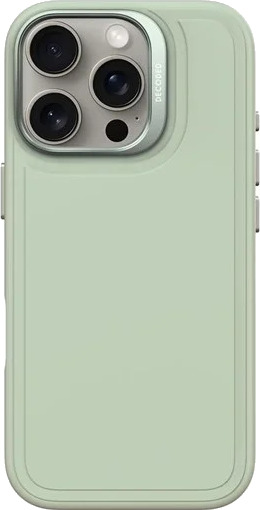 Decoded AntiMicrobial Silicone StacksBackcover for iPhone 16 Pro Mint Green