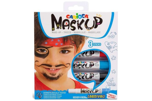 Carioca Mask Up Make-up Sticks Carnival 3 pcs 809492 Carioca Mask Up Make-up Sticks Carnival 3 pcs 809492