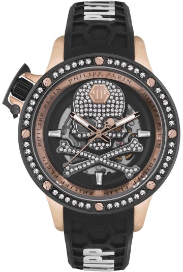 Philipp Plein Herreklokke PWUAA0223 Hyper Sport Sort/Gummi Ø46 mm Philipp Plein Herreklokke PWUAA0223 Hyper Sport Sort/Gummi Ø46 mm