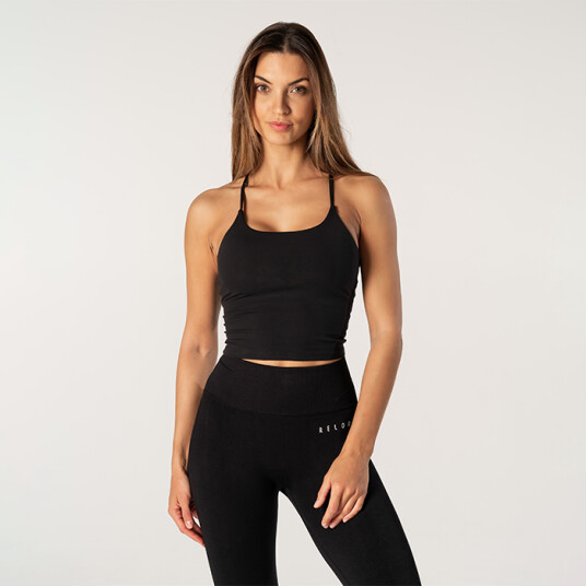 Relode Core Singlet Top, Black Relode Core Singlet Top, Black