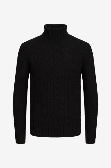 Jack & Jones Genser jjCraig Knit Roll Neck Svart Jack & Jones Genser jjCraig Knit Roll Neck Svart