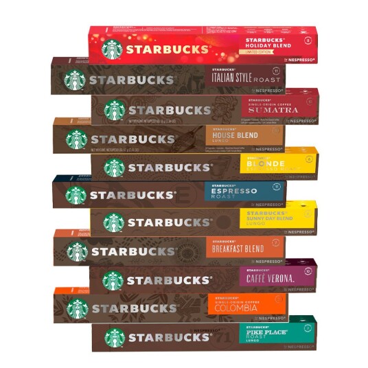 Nespresso Starbucks Startpakke til Nespresso. 110 kapsler
