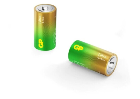 GP Ultra Alkaline C Batterier 1,5V - 2 Stykker