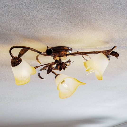 ONLI Taklampe Lucrezia 3 lyskilder bronse ONLI Taklampe Lucrezia 3 lyskilder bronse