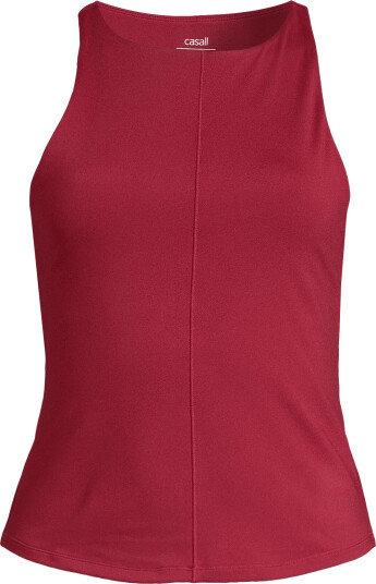 Casall Soft Touch Built In Bra Tank Red S Casall Soft Touch Built In Bra Tank Red S