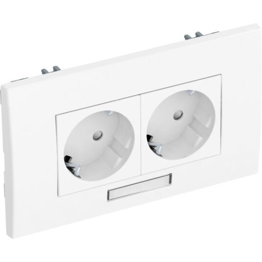 OBO BETTERMANN Kanal GK komplett stikkontakt dobbel modul 45 OBO - 1234440
