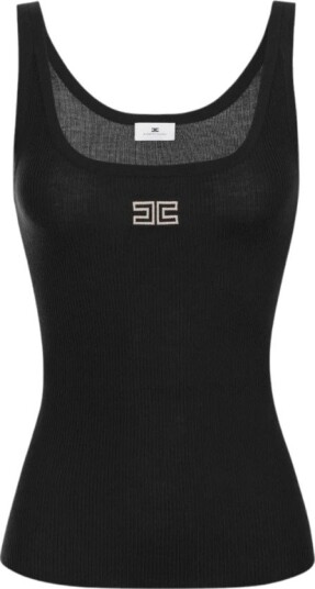 Elisabetta Franchi Dame Topper Svart XS, Elisabetta Franchi Dame Topper Svart XS,