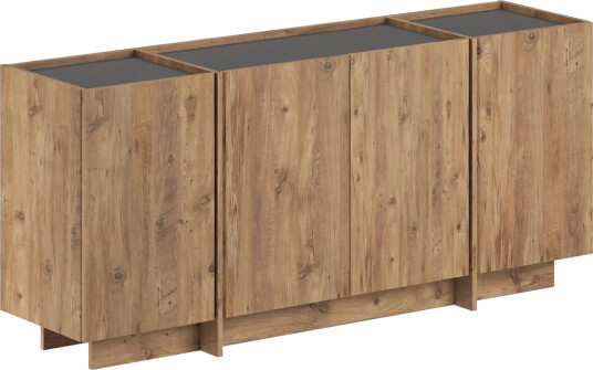 Sorlan Konsollbord 180 cm - Atlantic Pine, antrasitt