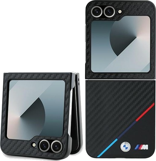 BMW Carbon Tricolor Case for Samsung Galaxy Z Flip 6 Black