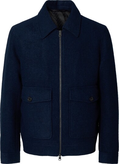 Selected Slmjakob Wool Blend Jkt Noos SKY CAPTAIN L