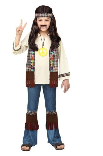 Hippie Dreng Kostume Hippie Dreng Kostume