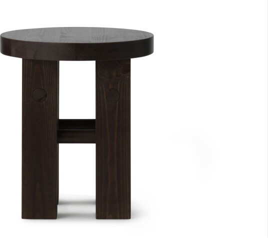 Normann Copenhagen Stool - Dark Brown Krakker Yuchen Wu Brun Tre