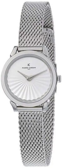 Pierre Cardin Dameklokke CPI.2505 Pigalle Plissee Sølvfarget/Stål