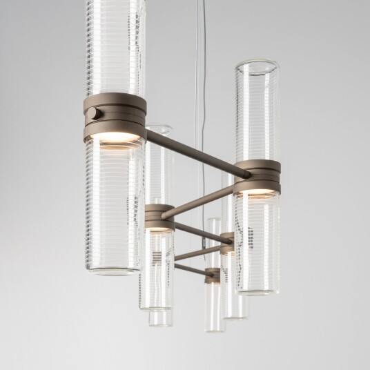 Zephyr Linear Pendel bronse lengde 160 cm Artemide Stue Design Aluminium Med flere lyskilder