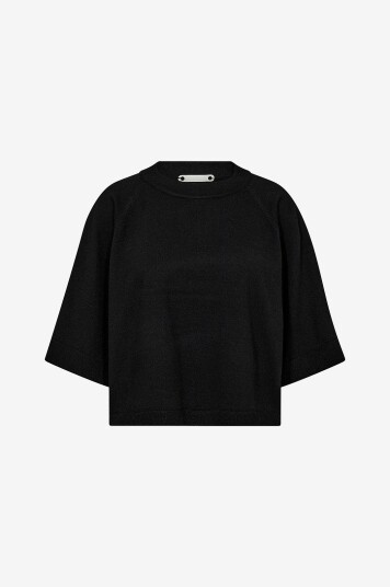 co’couture - Genser MyCC Shortie Knit - Svart