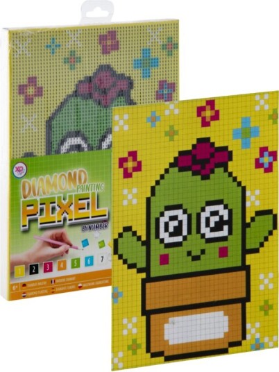 Grafix Diamond Painting lerret 20x15 cm perlekunst Kaktus