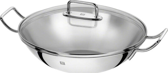 Zwilling Plus Wok med To Håndtak og Glasslokk 32 cm Zwilling Plus Wok med To Håndtak og Glasslokk 32 cm