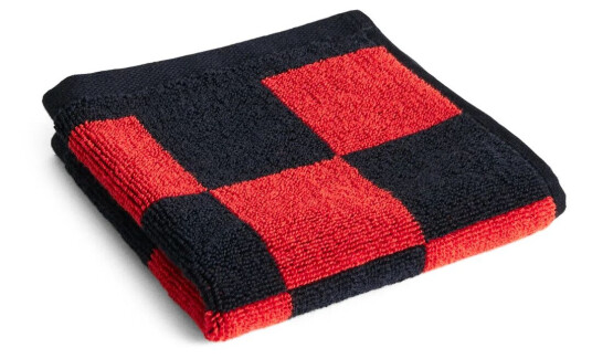 HAY Check håndkle 30 x 30 cm Poppy red