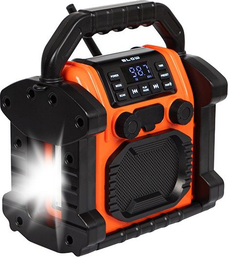 Blow RA14 Byggeradio Svart/Oransje