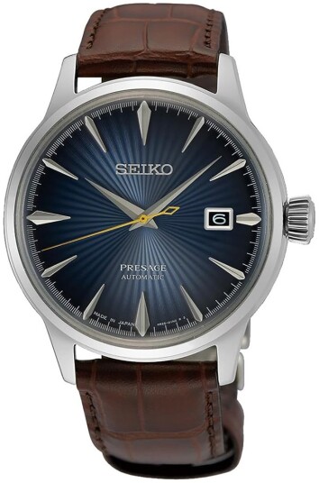 Seiko Herreklokke SRPK15J1 Presage Blå/Lær Ø40.5 mm
