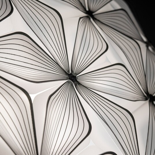 Hengelampe Slamp C"EST LA VIE dimmbar Svart Stue Plast Design 26 Svart