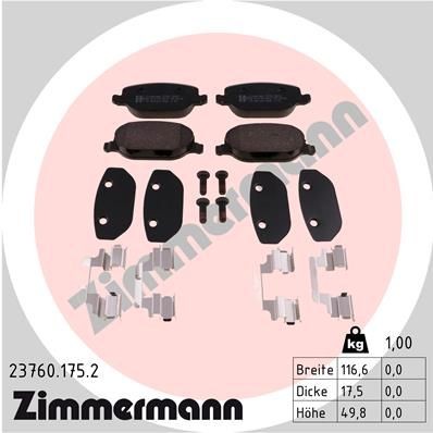 Bremseklosser ZIMMERMANN 23760.175.2