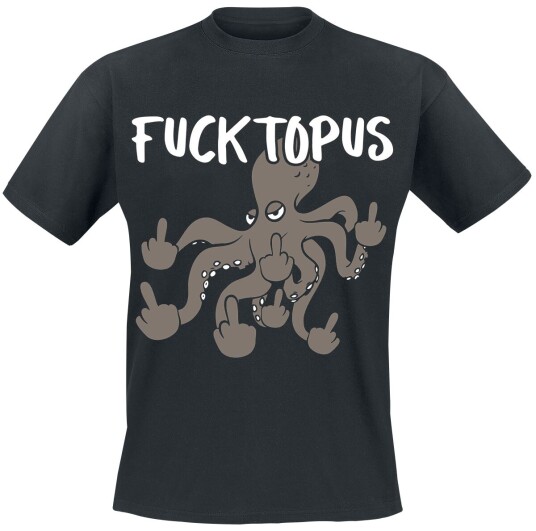Tierisch Fun T-skjorte Fucktopus S til 4XL Herrer svart Tierisch Fun T-skjorte Fucktopus S til 4XL Herrer svart