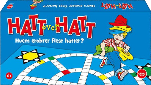 Hatt Over Hatt - Klassisk Barnespill for 2-4 Spillere fra 6 År