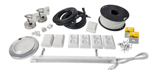 Tilbehørspakke Solcelleanlegg Sunwind 12V