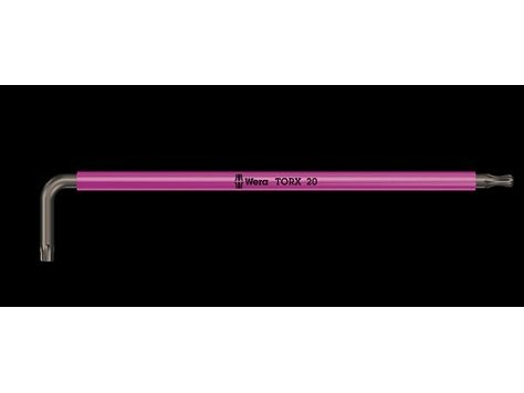 Wera 967 Spkxl Torx Multicolour, L-Formet Hexnøkkel, Metrisk, 1 Stykker, Termoplastisk Gummi (Tpr), 20 Mm, 13,7 Cm