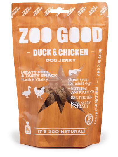 Tørket Kylling og And Godbiter 80 g - Zoo Good