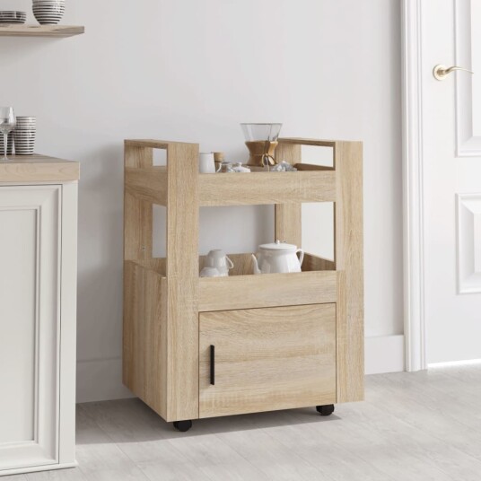Kjøkkentralle sonoma eik 60x45x80 cm konstruert tre Kjøkkentralle sonoma eik 60x45x80 cm konstruert tre
