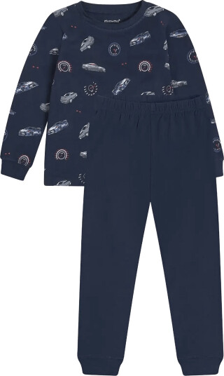 Minymo Pyjamas Ls Set Aop Navy 92