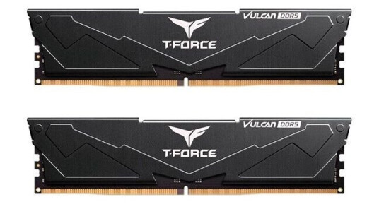 Team Group T-Force Vulcan DDR5-5200 - 32GB - CL40 - Dual Channel (2 pcs) - AMD EXPO & Intel XMP - Svart Team Group T-Force Vulcan DDR5-5200 - 32GB - CL40 - Dual Channel (2 pcs) - AMD EXPO & Intel XMP - Svart
