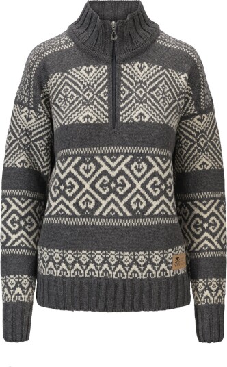 Dale Of Norway Dale of Norway Women's Rasletind Sweater Dark Charcoal/Offwhite L Dale Of Norway Dale of Norway Women's Rasletind Sweater Dark Charcoal/Offwhite L