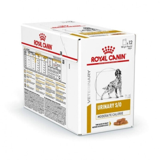 Royal Canin Veterinary Diets Dog Urinary S/O Moderate Calorie 12X100 G