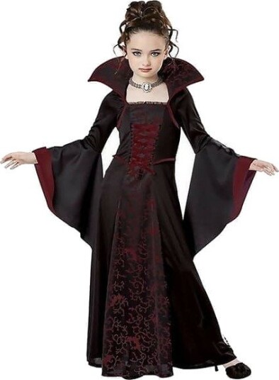 Halloween Vampyr- og Heksekostyme til Jente Vinrød 130 cm