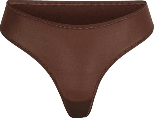 SKIMS Fits Everybody Thong Cocoa Undertøy Mørkebrun L