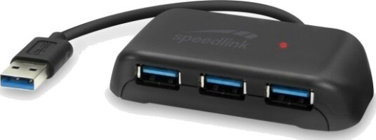 Speedlink Usb Hub Snappy Evo 4-Porter Usb 3.2 Gen1 Svart Detaljhandel