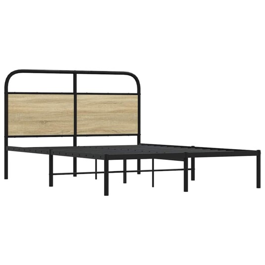 Sengeramme uten madrass sonoma eik 135x190 cm konstruert tre 8721158563514