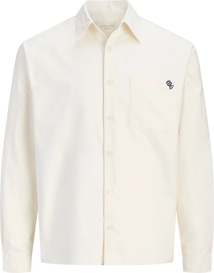 Jack & Jones Jorfrederiksberg Oxford Shirt Ls Sn SNOW WHITE S