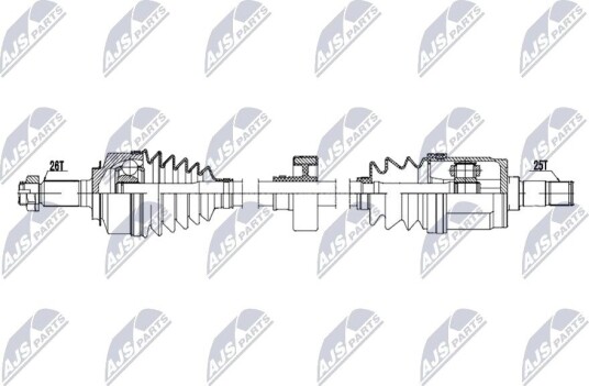 Drivaksel NTY NPW-HD-118